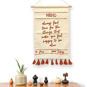 Memo Board Wall Tapestry with Tassels