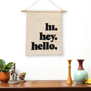 Hi Hey Hello Welcome Wall Tapestry