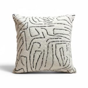 EMMY White Monochrome Handmade Pillow Cover