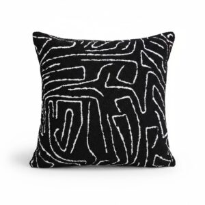 EMMY Black Monochrome Handmade Pillow Cover