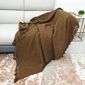 Cozy Comfort Rustic Cotton Handwoven Throw