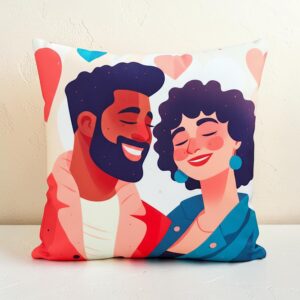 The "Affection" Printed Pillowcase - 16x16 Inch