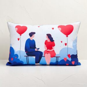 Romantic Moment Printed Cushion – 12×20 Inch