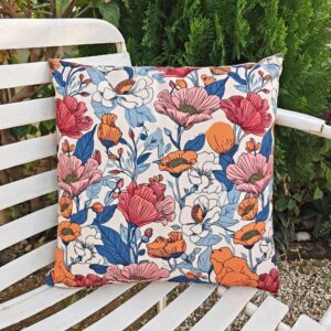 Floral Print Cushion Cover – Soft Multicolour Design