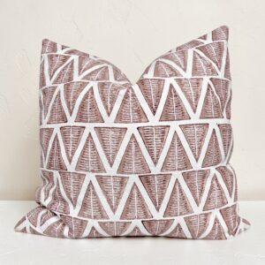 Geometric Triangle Hand Block Print Cushion Cover